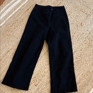 Old Navy Black High-Rise Wide-Leg Pants